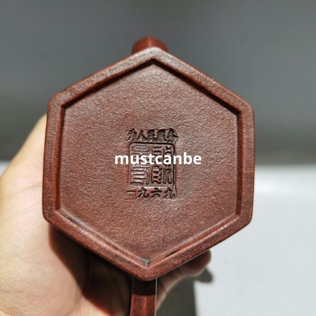 茶器 六方紫砂壷茶壺 煎茶器 茶道具 工芸品 置物