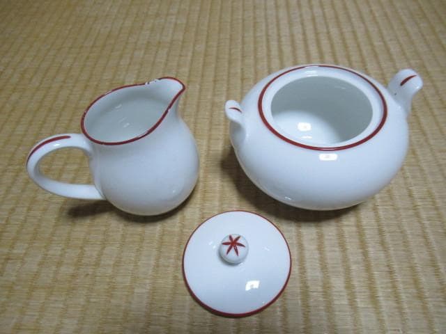 1930年頃◆大倉陶園オールド大倉初期裏印『K』シュガーポットとミルクピッチャー