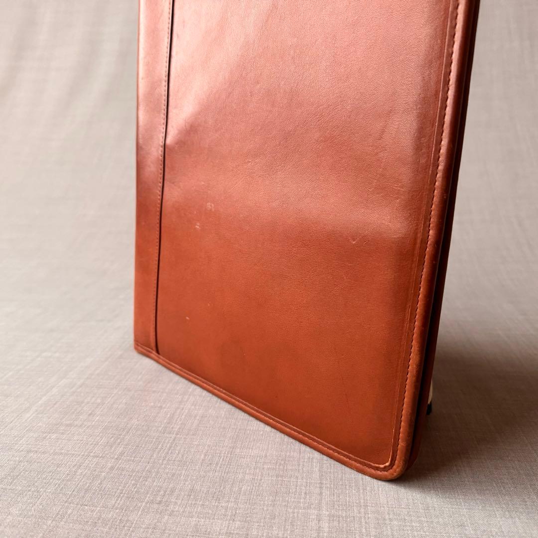 COACH コーチ レザー ドキュメントケース ブラウン