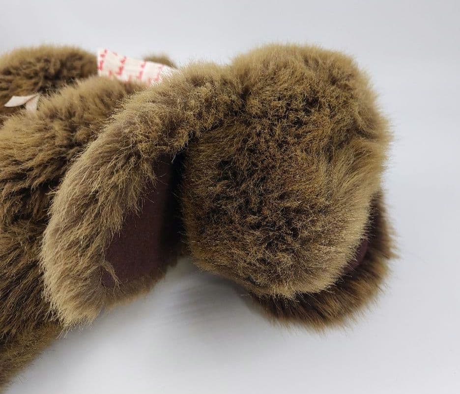廃盤品 ケテクルーゼ ぬいぐるみ クタクタ犬 ドイツ製 ブラウン 横向き34cm