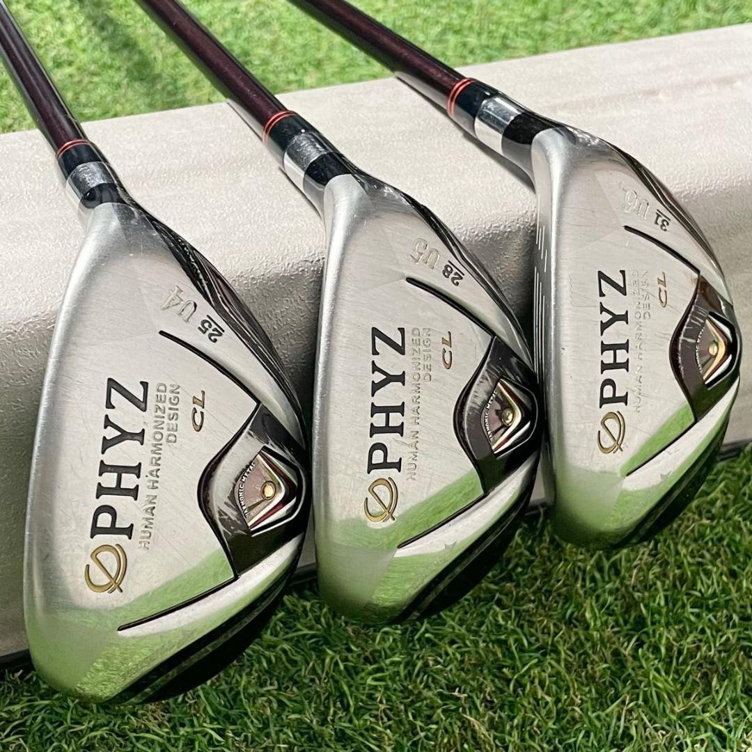 ブリヂストン ファイズ PHYZ CL UT レディース L 3本セット 右利き