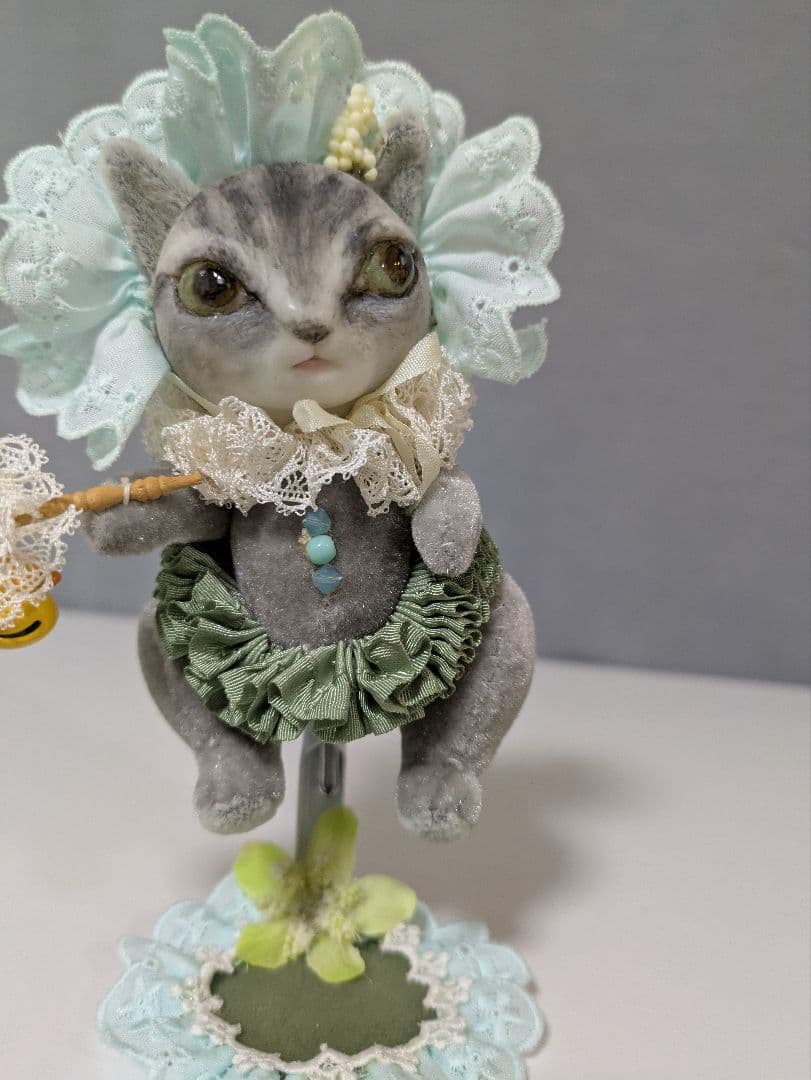 人形作家　樹脂粘土　レプンクルさんの猫