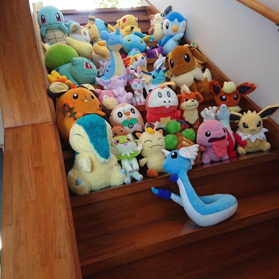まとめてポケモンぬいぐるみ38体　Pokémonセンターほかで購入収集 でっかい