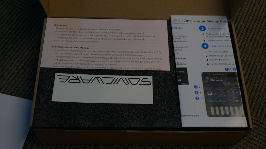 新品 SONICWARE LIVEN 8bit warps シンセサイザー