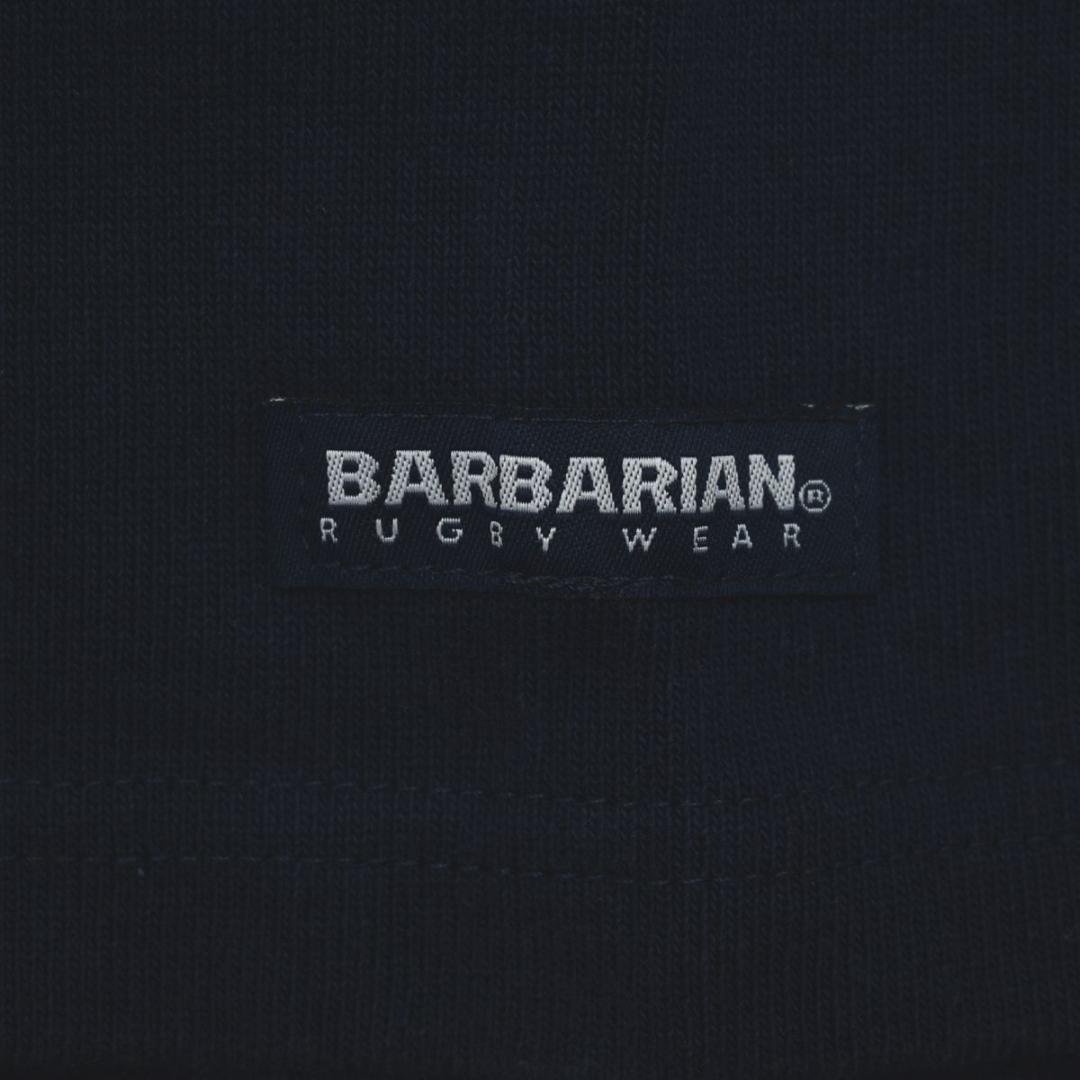 90sヴィンテージ カナダ製 バーバリアン バンドカラー ラガーシャツ XL 紺