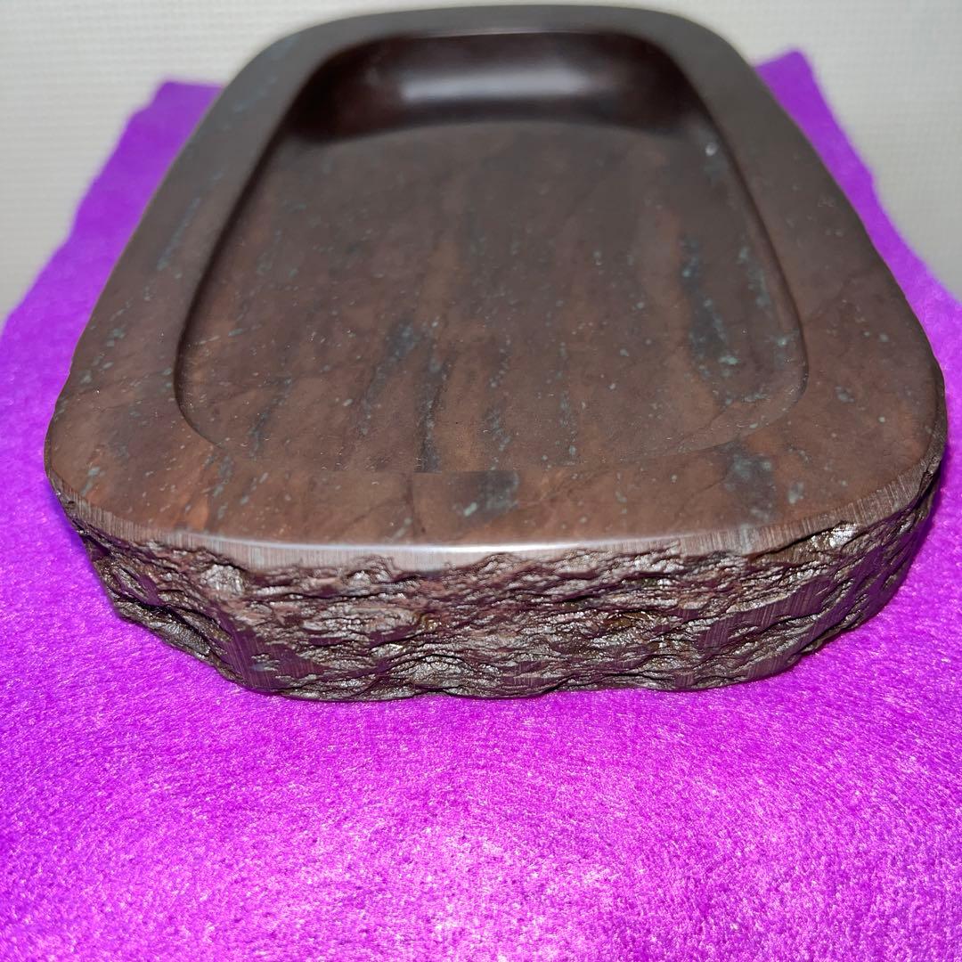 ⭕️赤間紫金硯　新品美品　希少　170cm 自然硯　伝統工藝士　下井昭竜山