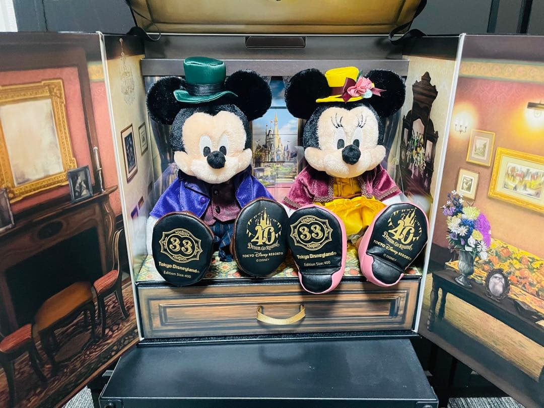 【会員限定】ディズニー クラブ 33 40周年限定 ミッキー＆ミニー ぬいぐるみ