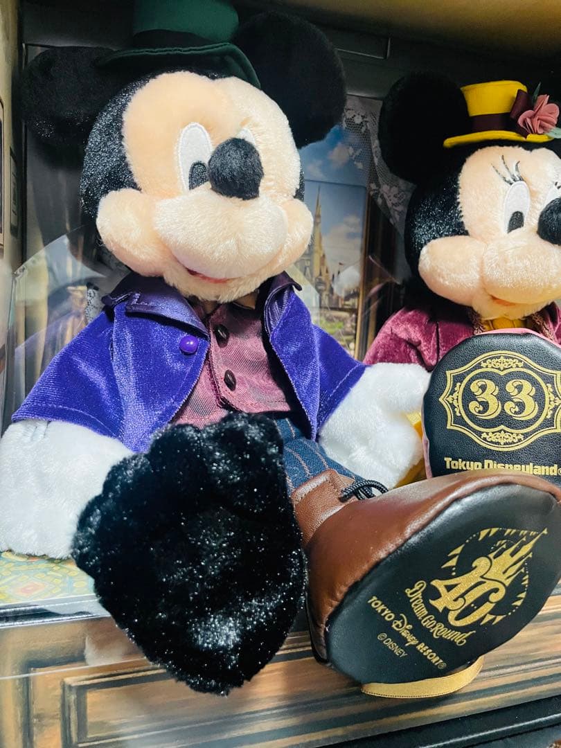【会員限定】ディズニー クラブ 33 40周年限定 ミッキー＆ミニー ぬいぐるみ