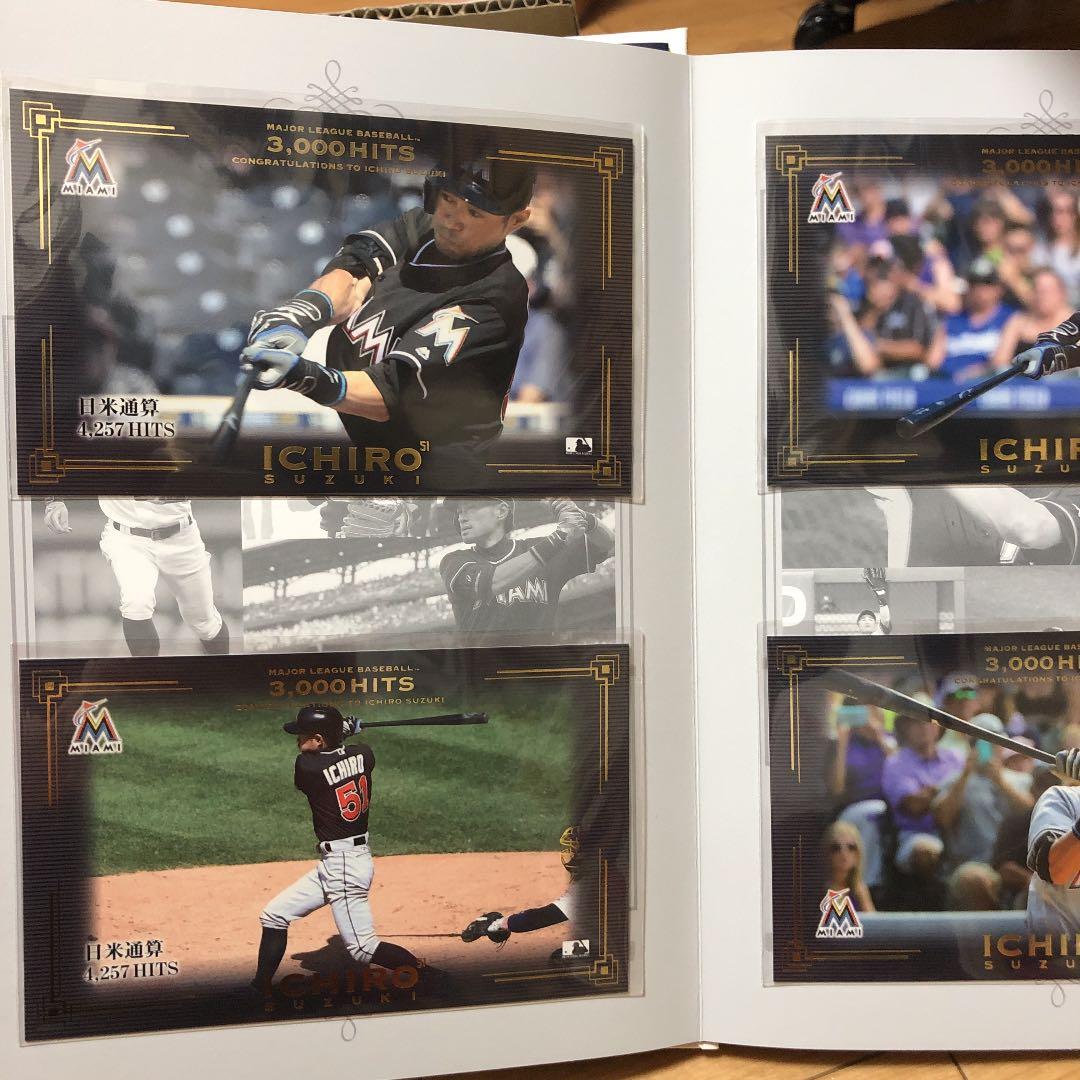 イチローの3000本安打の記念アルバム。神戸の郵便局が作ったものです。