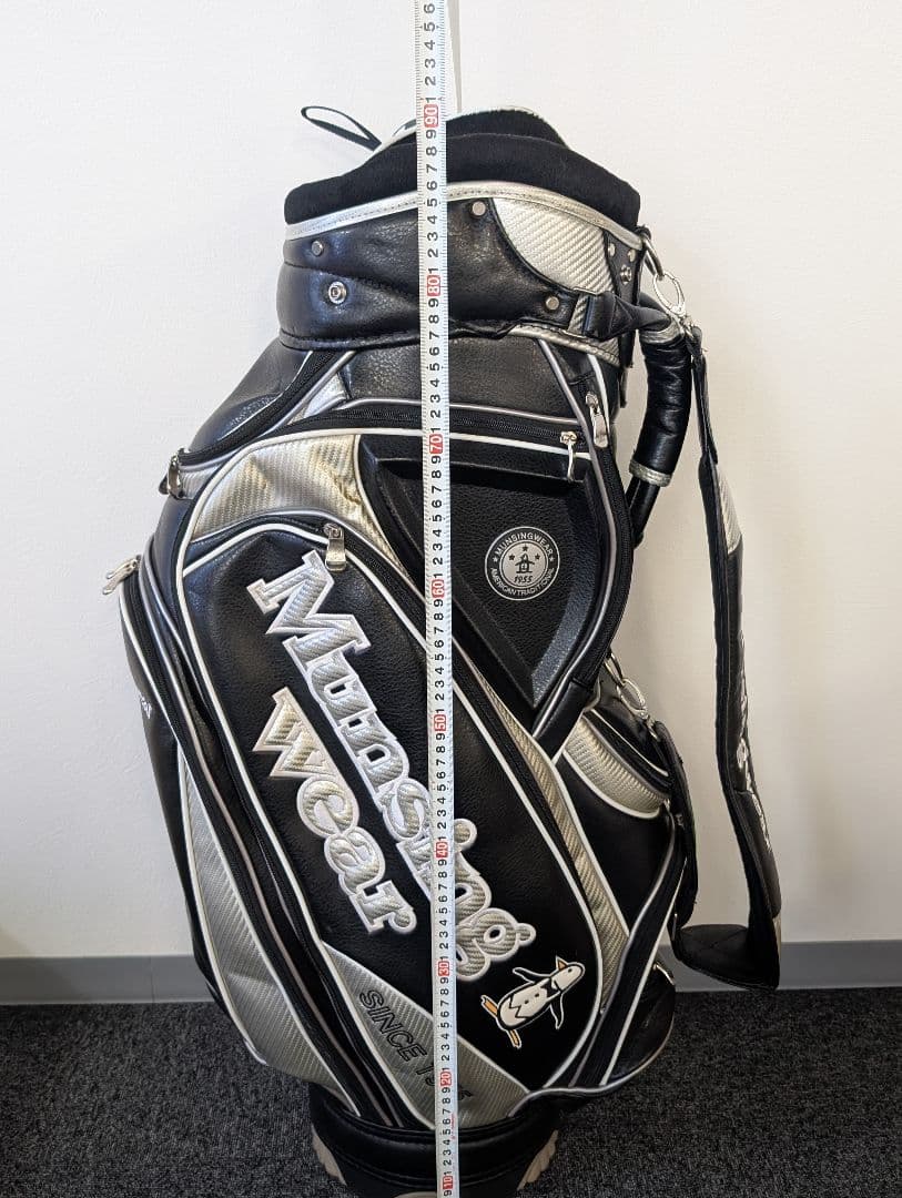 【Munsingwear】 キャディバッグ ブラック・シルバー
