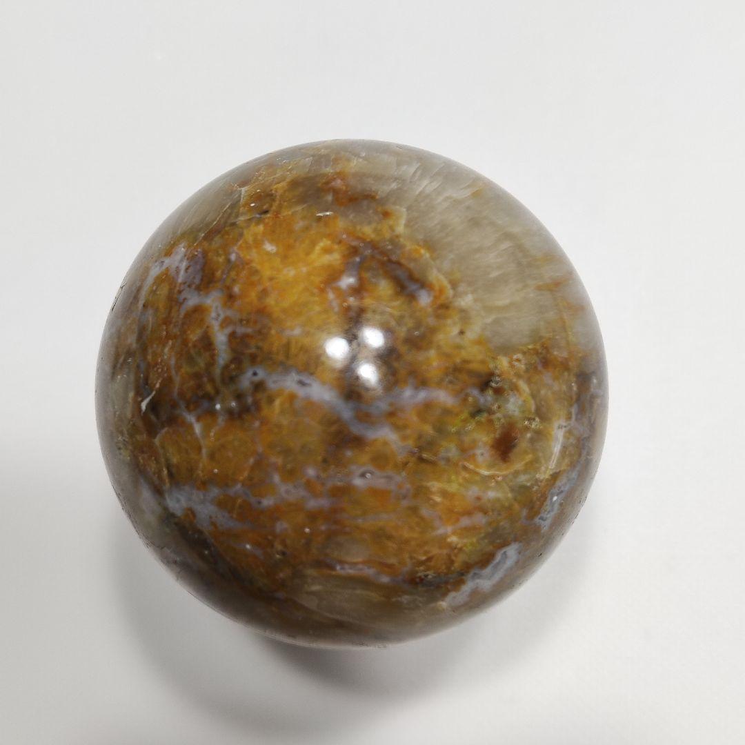 パワーストーン　　穴開きジャスパー　丸玉　直径5.5cm　196g　No.376