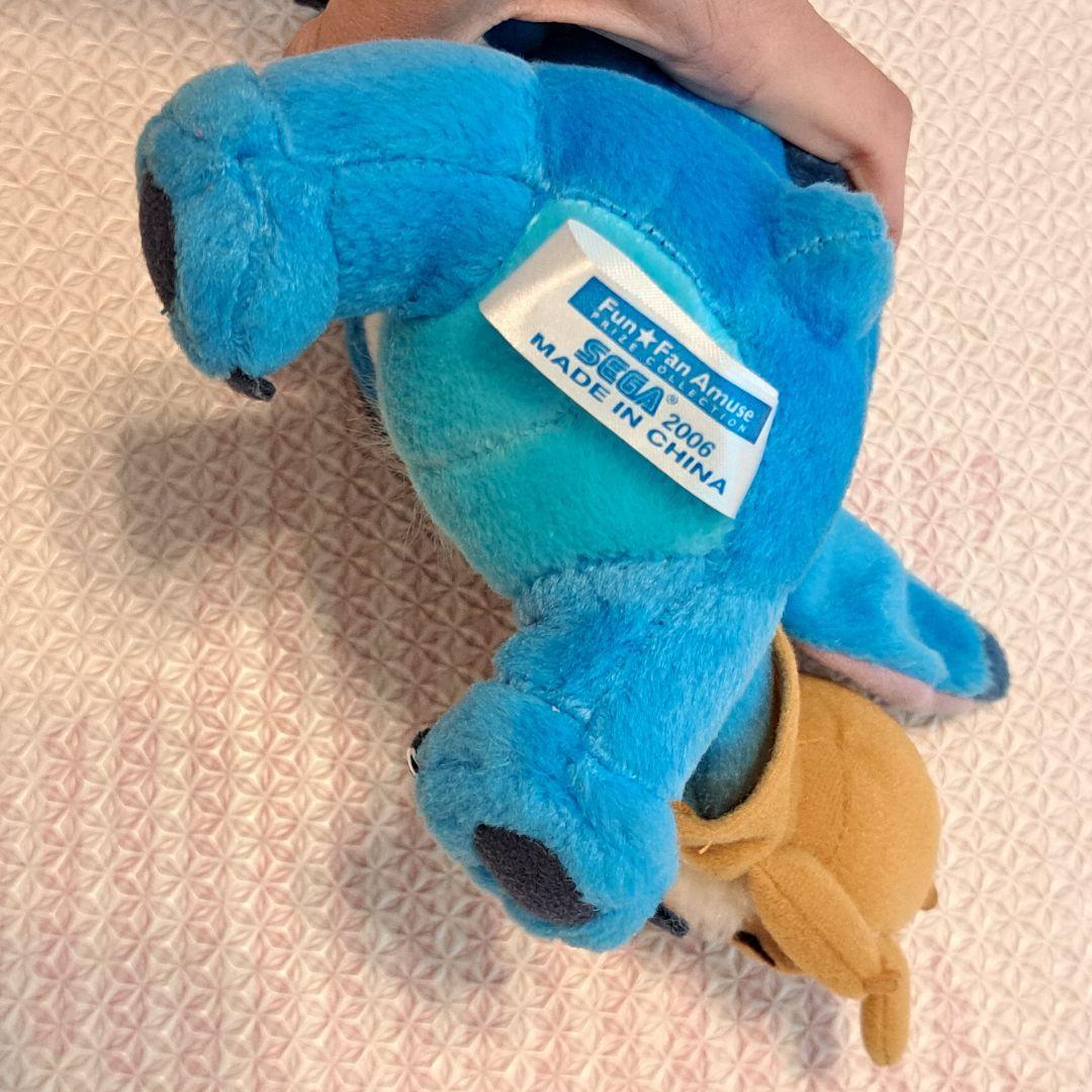 ルーベンのパペットを持ったスティッチのぬいぐるみ　リロ&スティッチ　レア