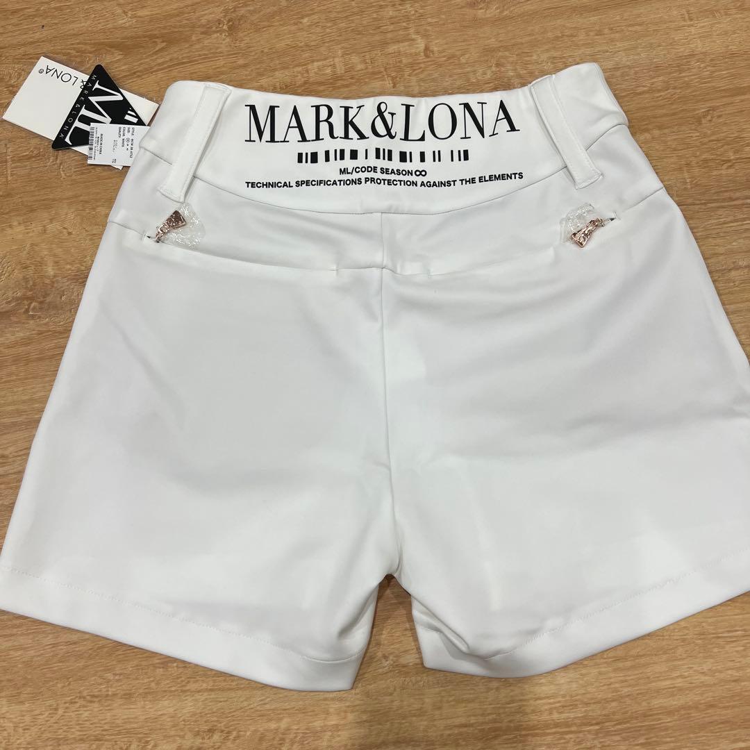 マーク＆ロナ ハーフパンツ S (ホワイト) 新品