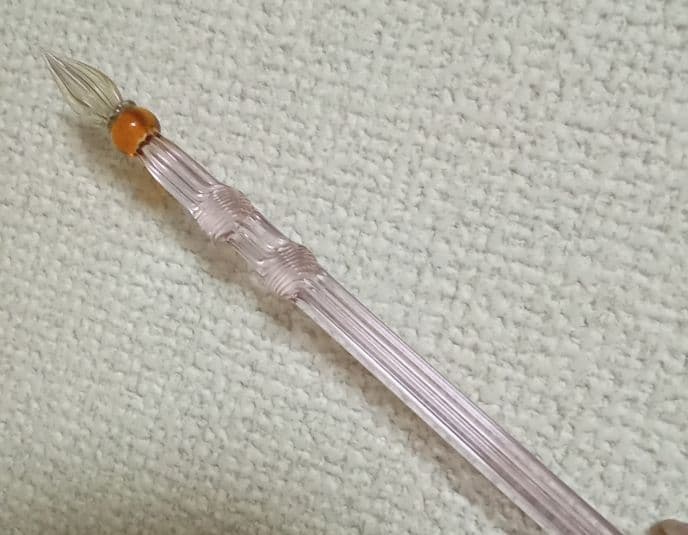 佐瀬工業ガラスペン　ピンク