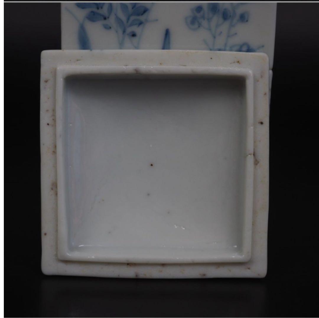 送料無料　江戸時代 　梅図三段重箱　ｈ12.5×7.5×7.5ｃｍ