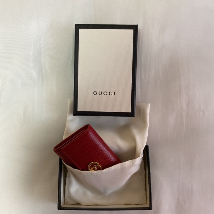 今月限定価格⭐︎即発送⭐︎Gucci 新品　GGアーモンド　キーケース