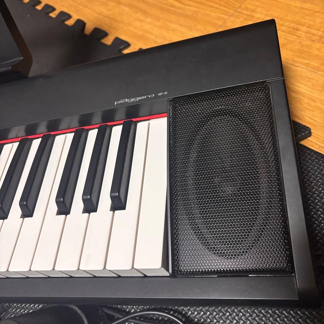 YAMAHA piaggero NP-12B 電子ピアノ 61鍵盤 ペダル付き