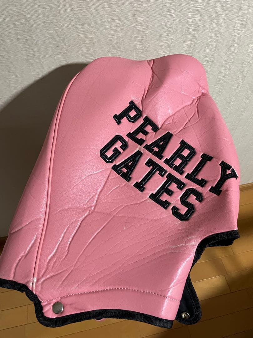 PEARLY GATES キャディバッグ 89 ピンクとヘッドカバー4個
