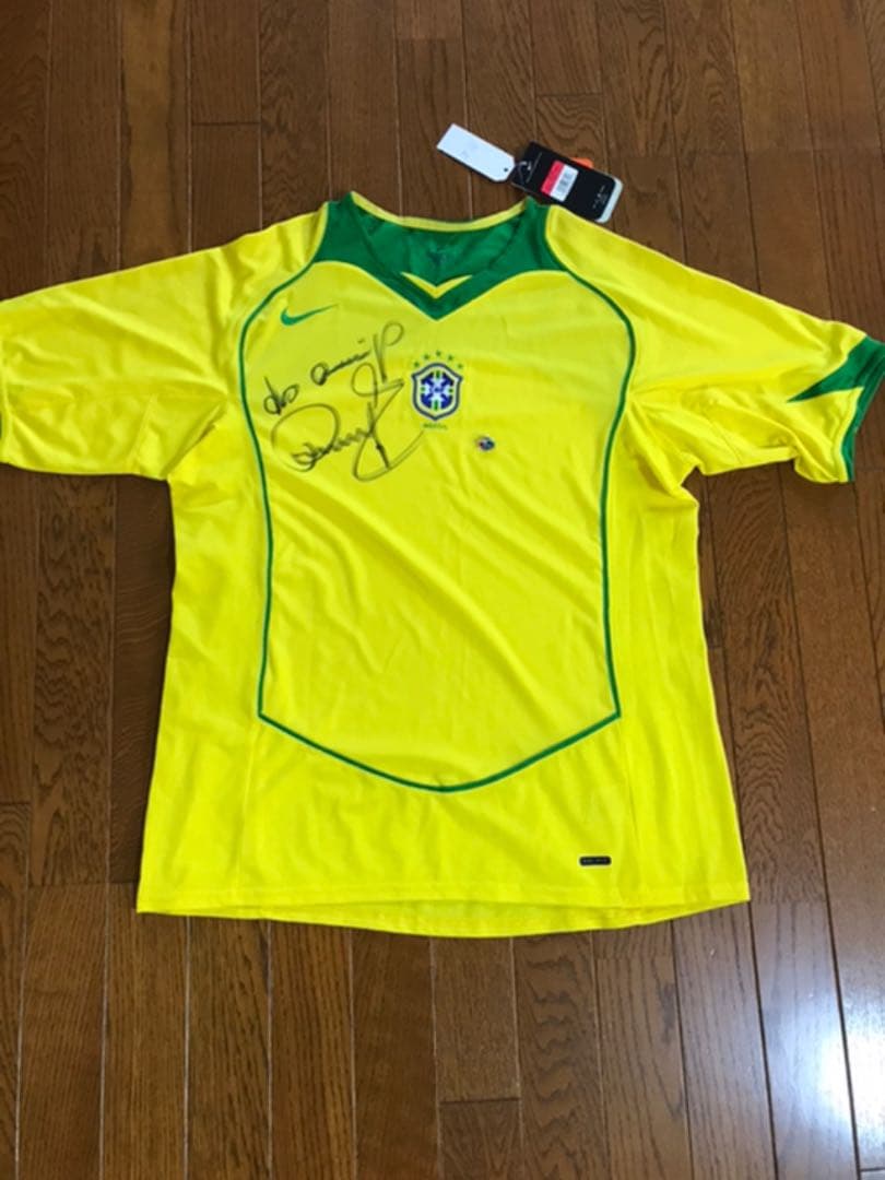 ブラジル代表ユニフォーム　ドゥンガ　サイン入り