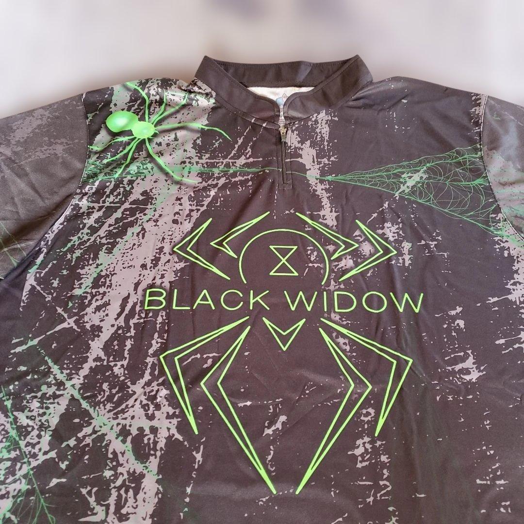 ✨新品✨ボウリングウェア　日本サイズ4XL　ブラックウィドー　ブラック　大きめ