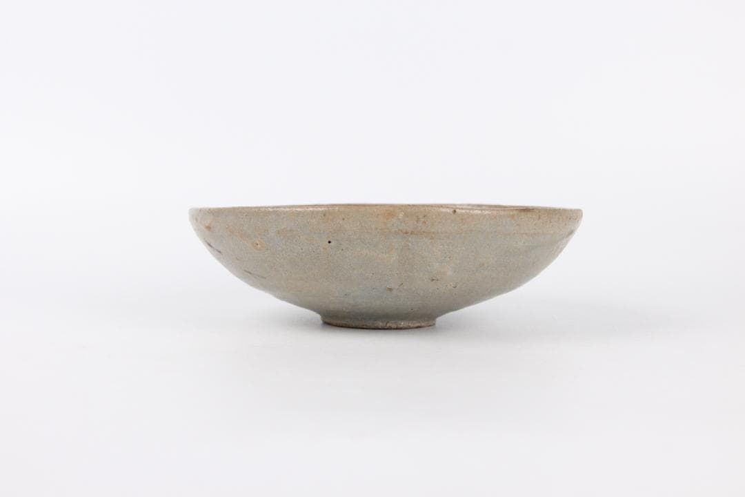 李朝初期 粉青 刻花碗 朝鮮古陶 高麗 茶碗 古美術 骨董 EL11-15