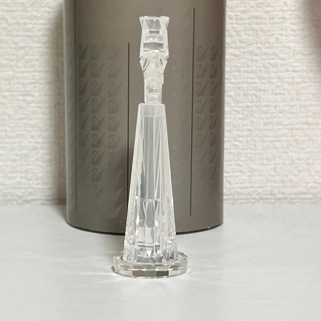 【美品】スワロフスキー クリスタル 置物 ハープ Swarovski