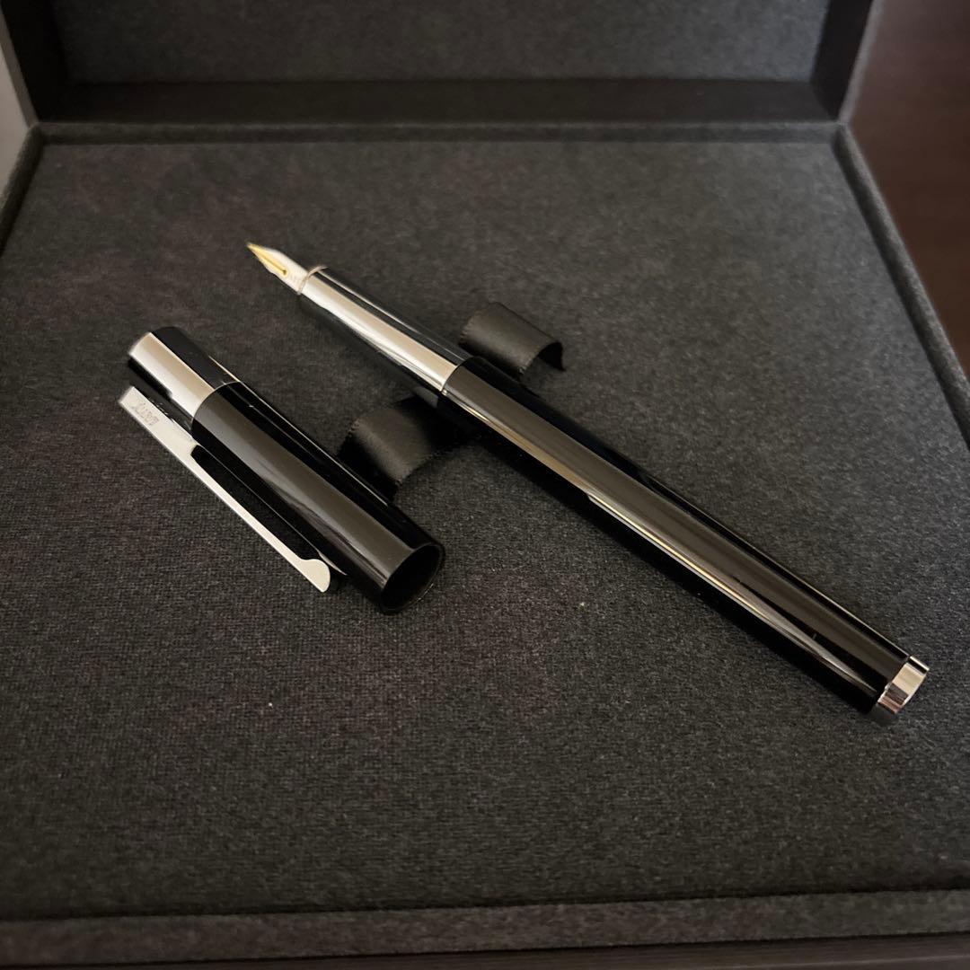 LAMY ラミー スカラ 万年筆 ピアノブラック EF 極細