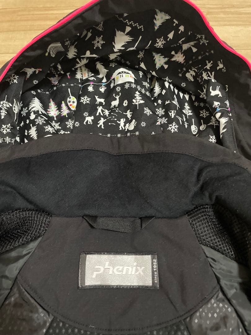 美品Phenix スノーボードウェアセット（黒・ピンク）L