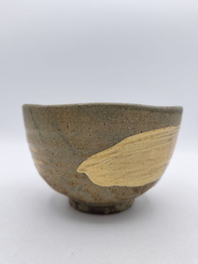 c860 数茶碗 刷毛目　青伊羅保 10客 中村与平 木箱 茶道具 古物