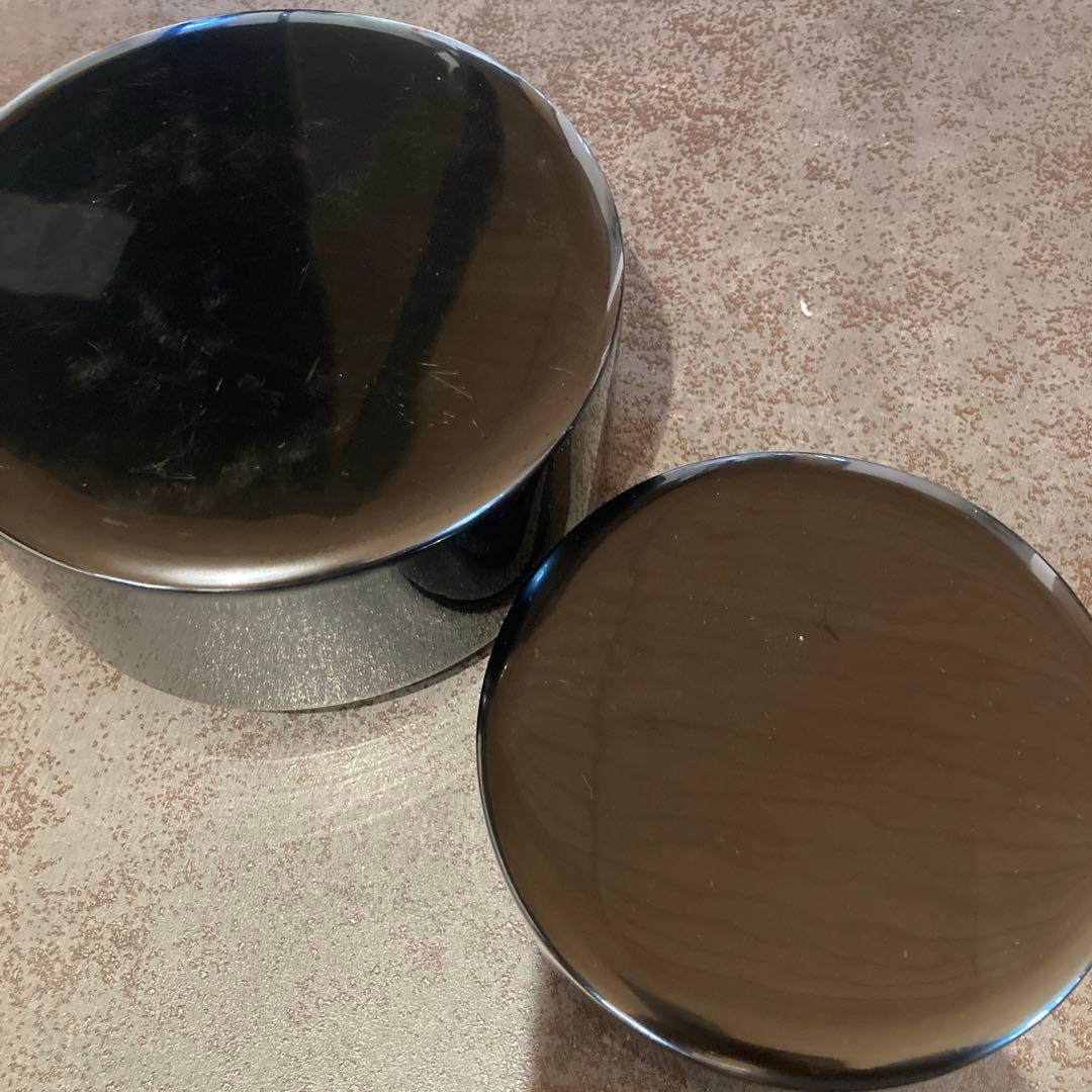 漆器 輪島塗　重箱 大小2個セット 黒 赤