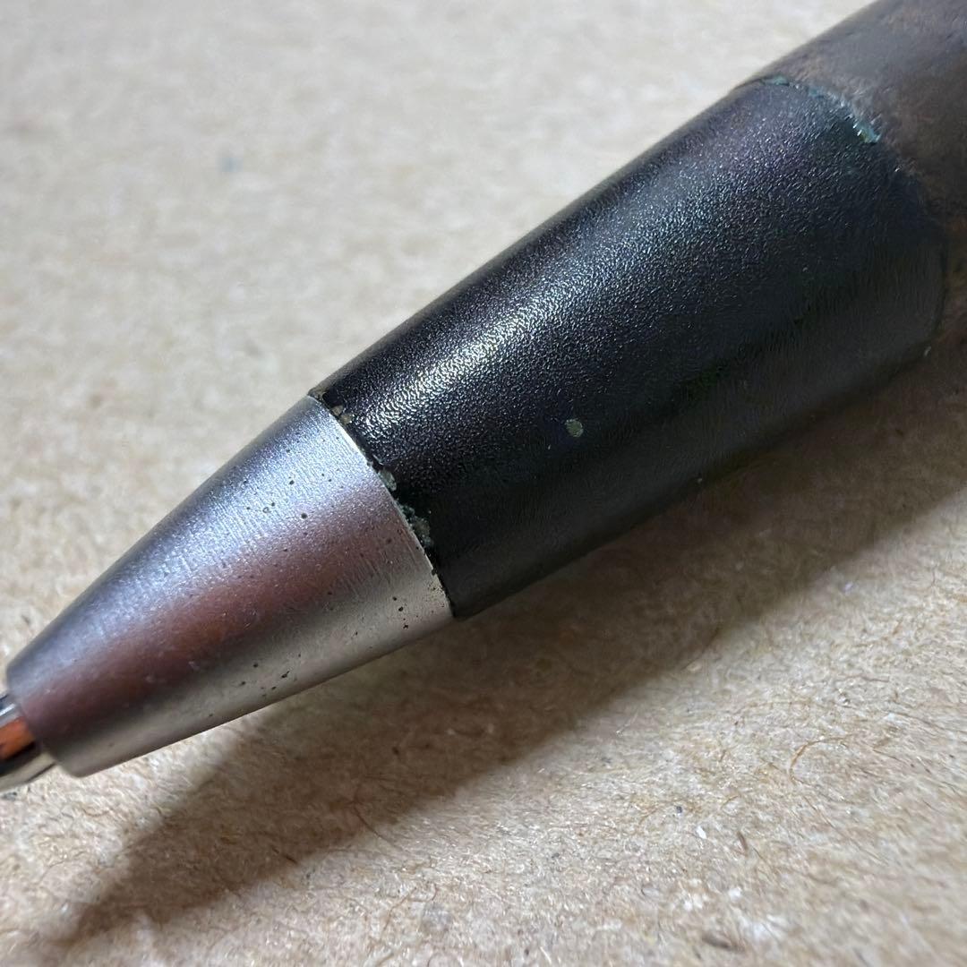 中古品 野原工芸 胡桃 クルミ シャーペン 0.5mm シルバー金具 旧型
