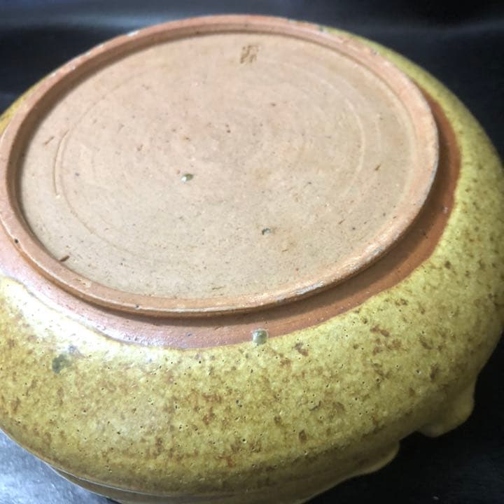 遺品整理◼️蔵のから謎の特大な灰盤？灰皿でしょうか？　名あり、箱あり　共箱　茶道具