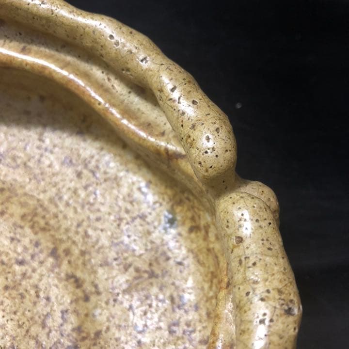 遺品整理◼️蔵のから謎の特大な灰盤？灰皿でしょうか？　名あり、箱あり　共箱　茶道具