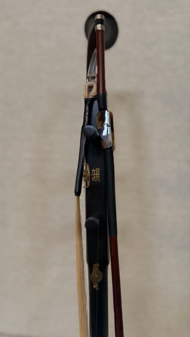 名師堂 黒檀 二胡 弓あり ケース付き 中国弦楽器