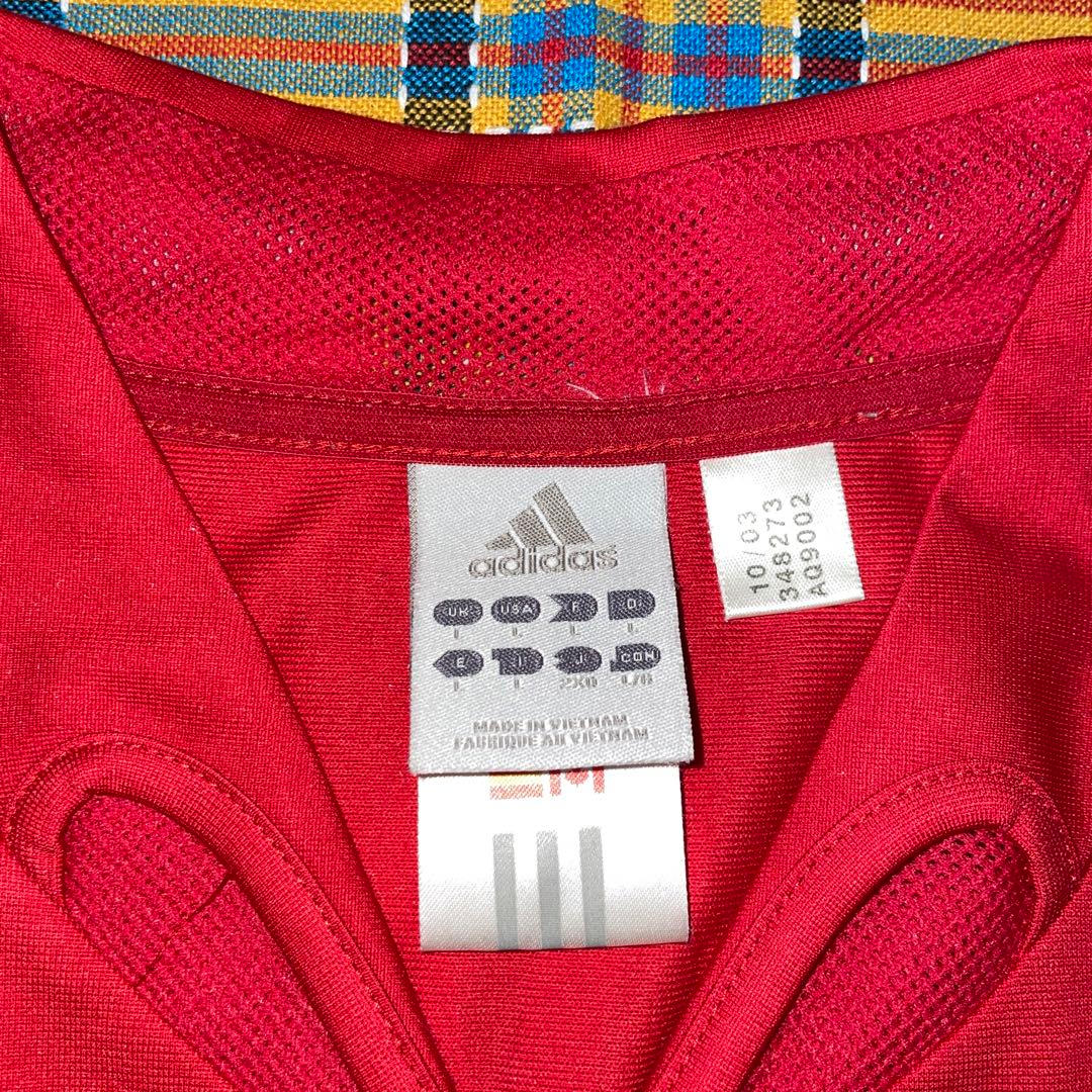 adidas スペイン代表　プジョル　ユニホーム　2XOサイズ