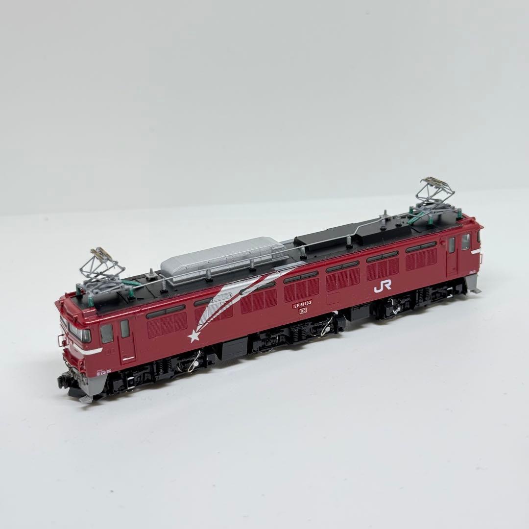 （艶出し、色差し加工あり）TOMIX EF81 133号機ヒサシ付き