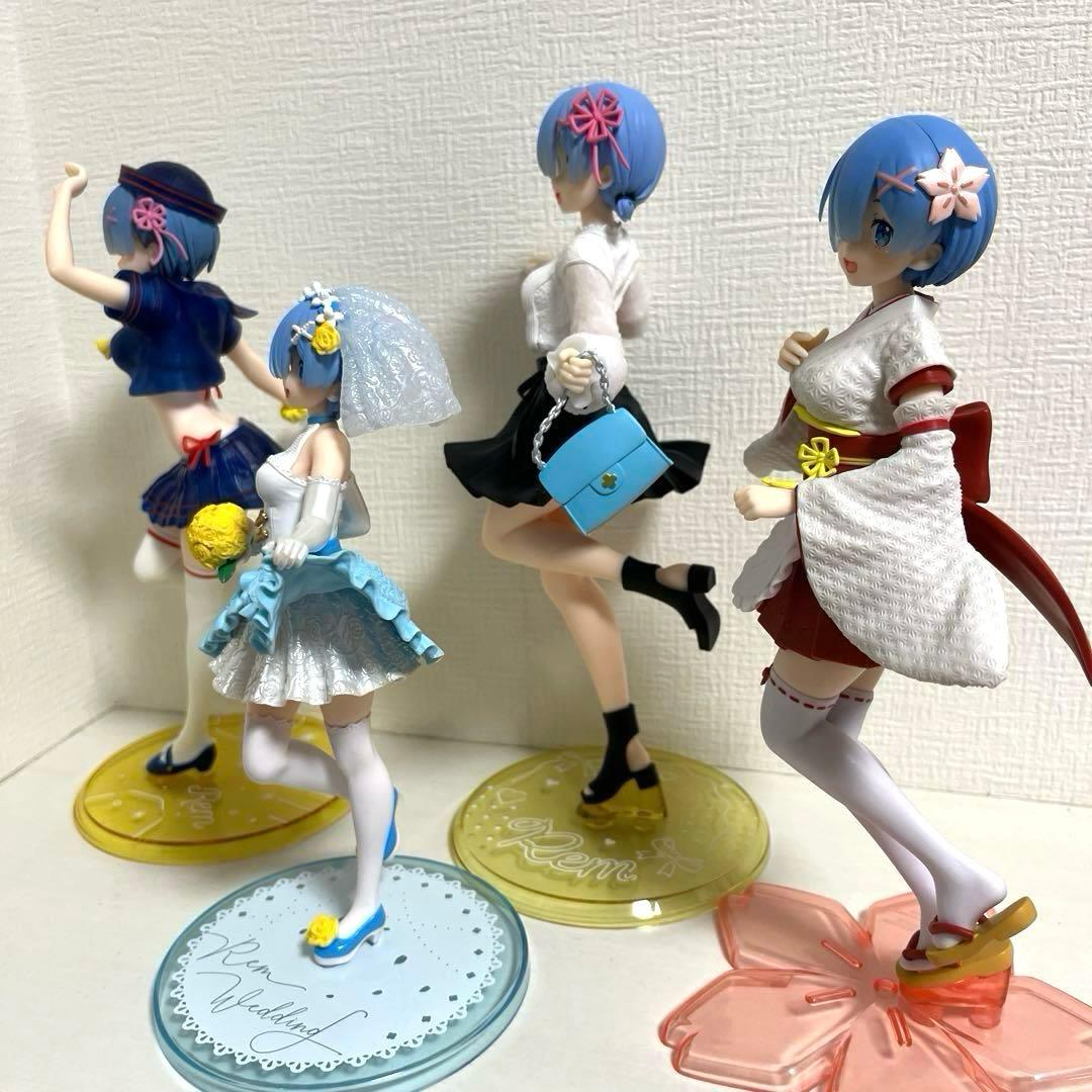Re:ゼロから始める異世界生活 レム フィギュア　4点