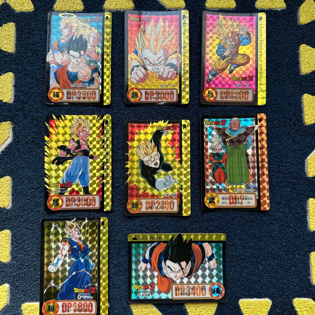 初代アニメ放映時のカードダス！・ドラゴンボールＺ・魔人ブウ編のキラカードセット。