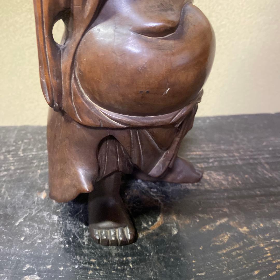 中国古玩　木彫布袋