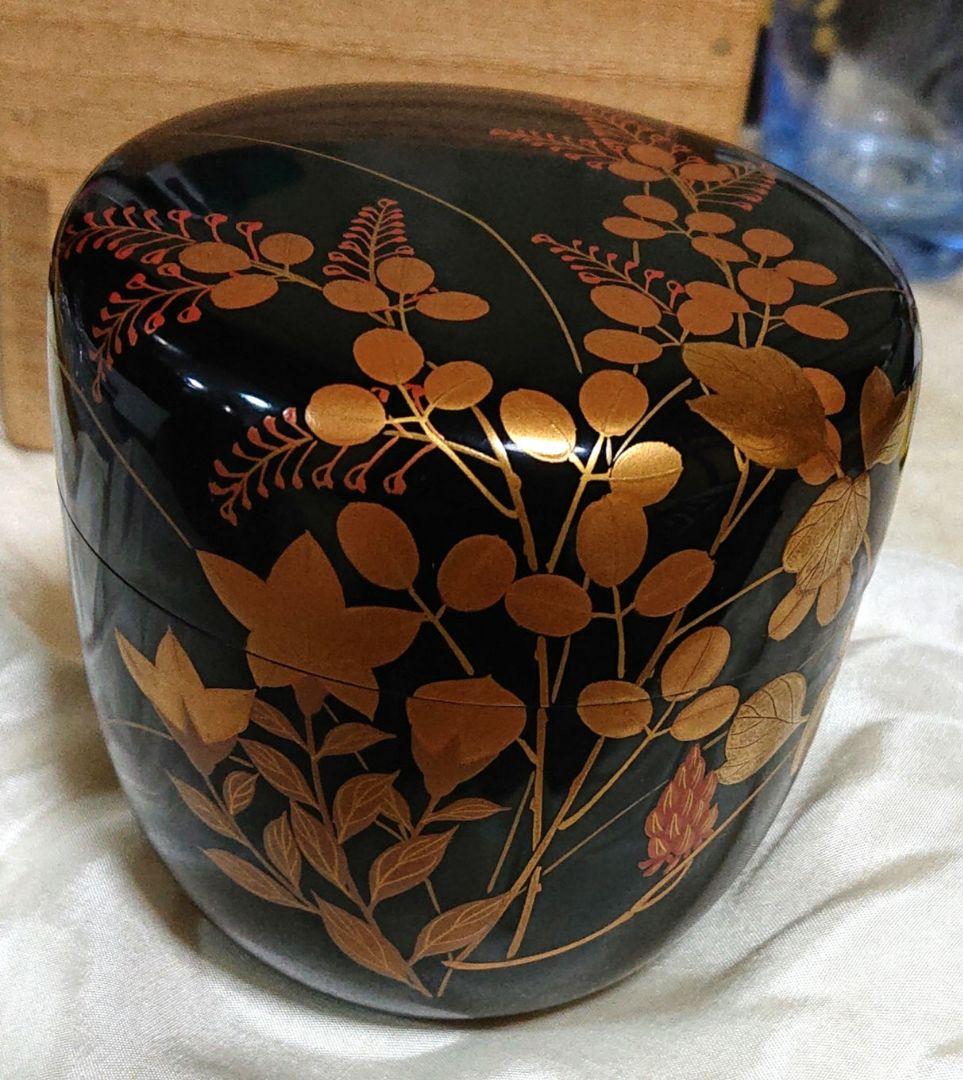 茶道具大棗萩金蒔絵