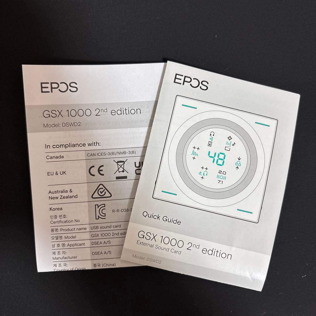 EPOS GSX 1000 2nd edition 外部サウンドカード