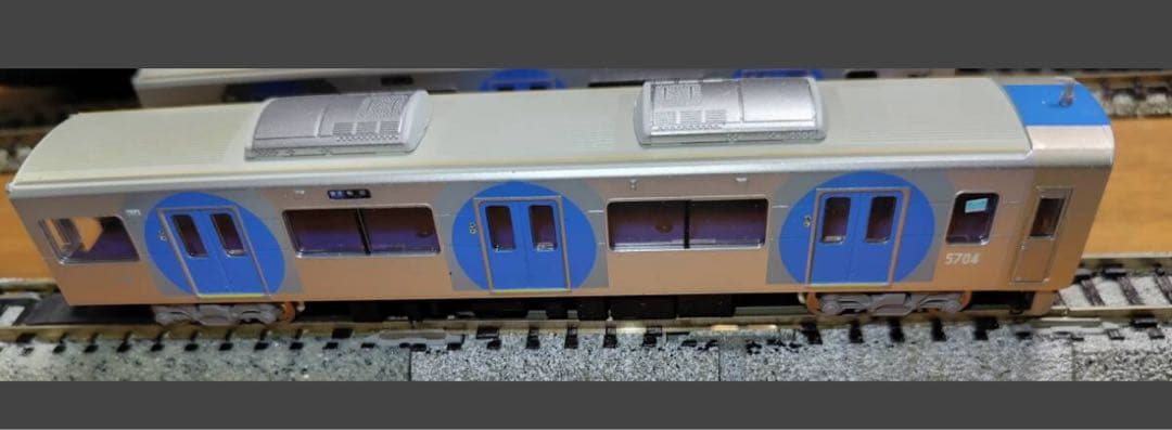 鉄コレ 阪神5700系 4両(動力化、室内灯装着、先頭車前尾灯点灯) tomix