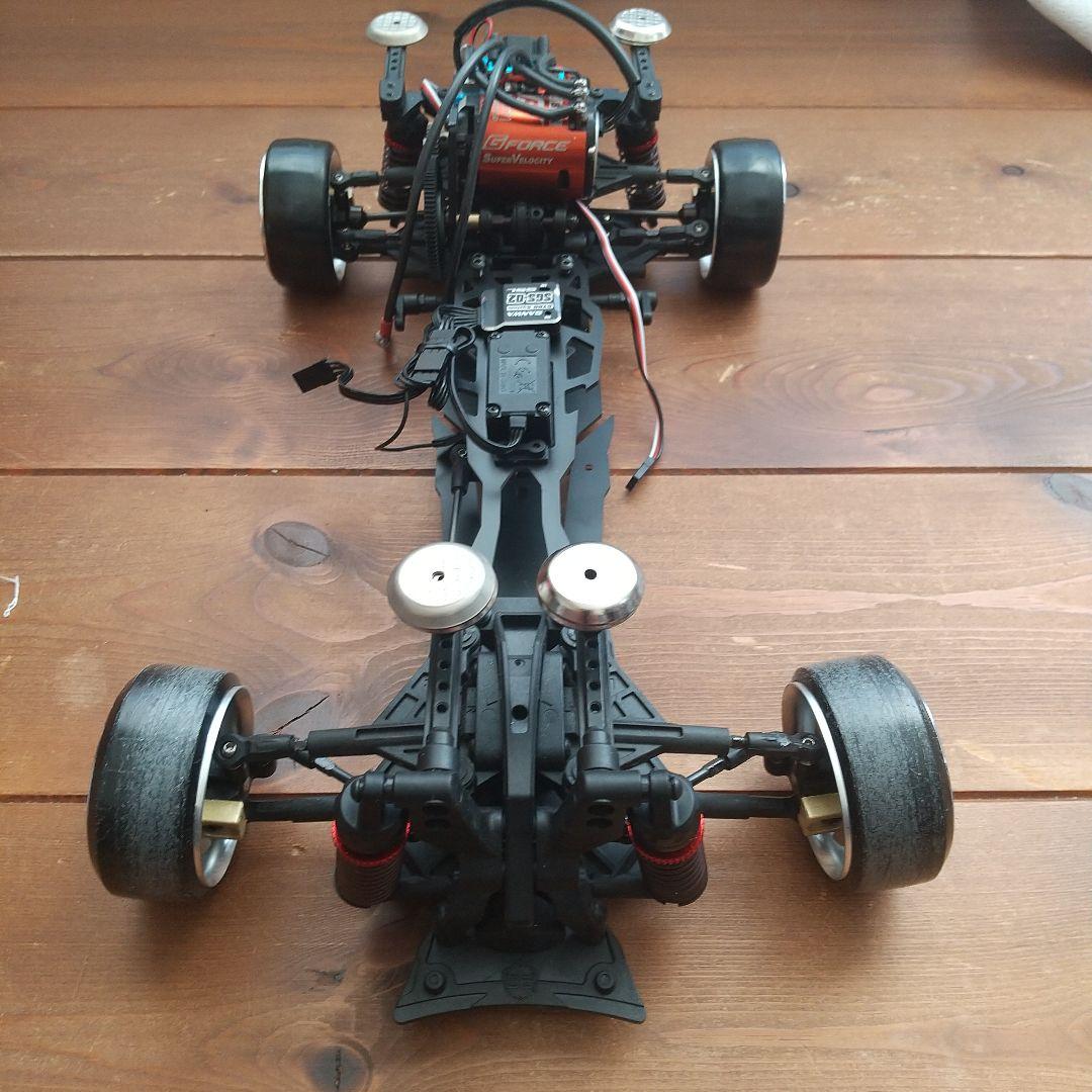 ラジコン 1/10 サクラD6シャーシ メカ付き、受信機無し
