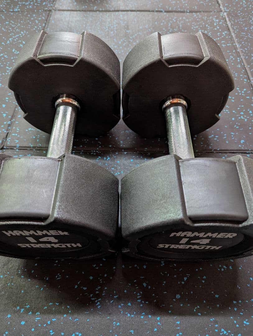 ハンマーストレングス　ウレタンダンベル　14kg　①　美品