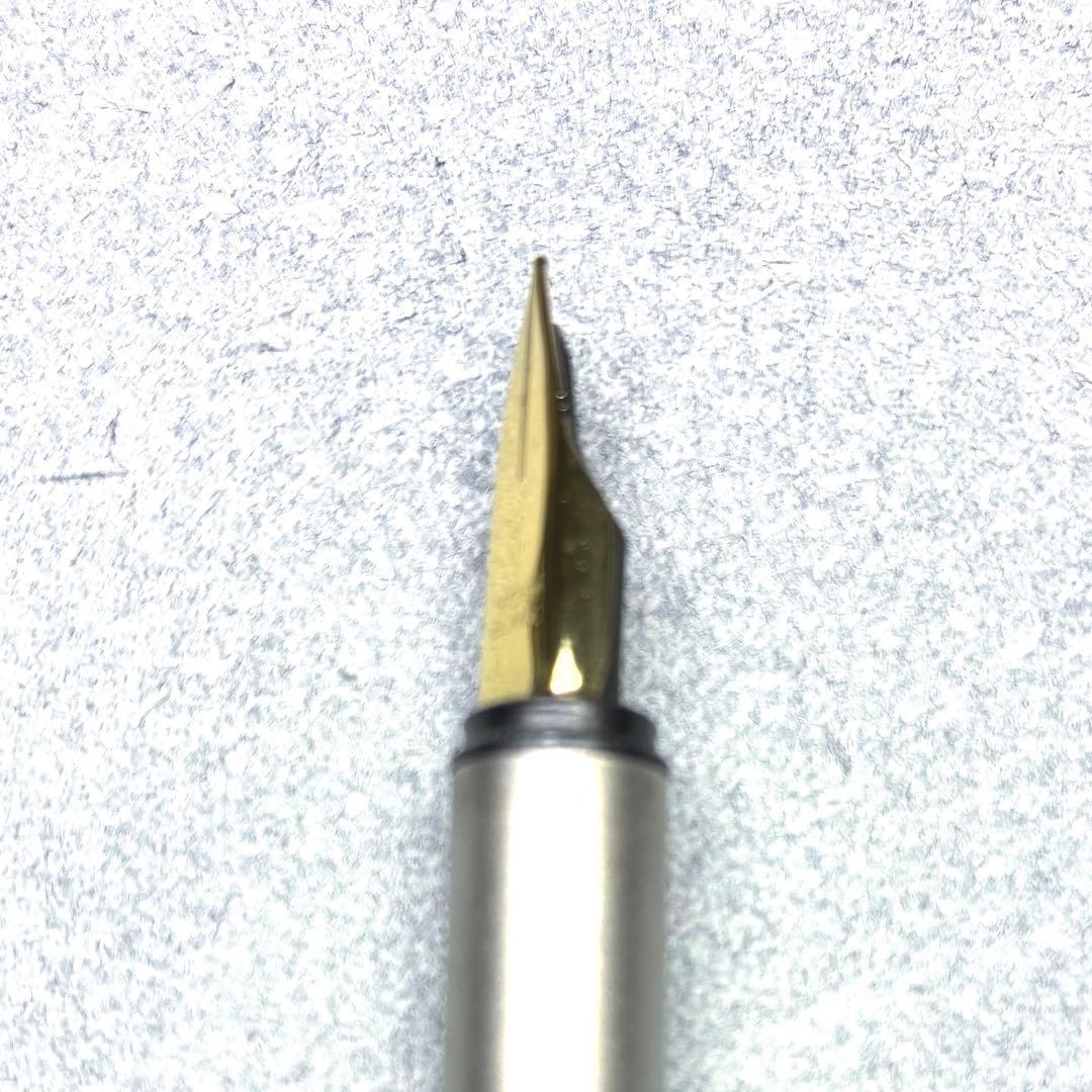 【希少 美品】モンブラン S-ライン 万年筆 シルバー 純正コンバーター付
