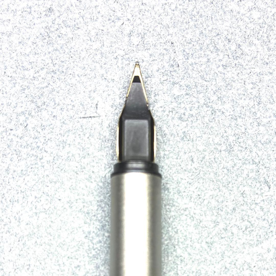 【希少 美品】モンブラン S-ライン 万年筆 シルバー 純正コンバーター付