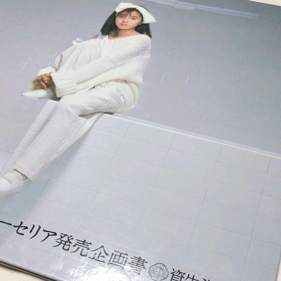 薬師丸ひろ子　レトロ　希少品　資生堂　ポーセリア　販売企画書　非売品　冊子
