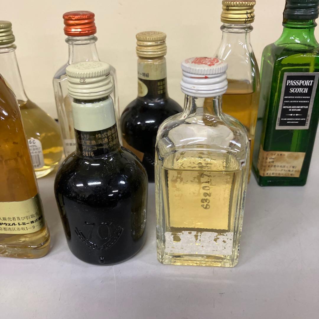 E-壁 ミニボトル 古酒 ウイスキー ジン まとめ売り 11本セット J&B