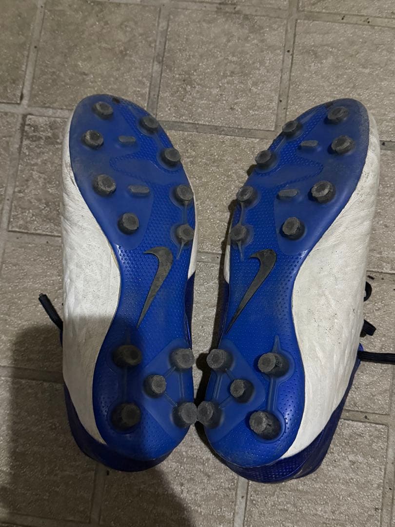 Nike サッカーシューズ ホワイト/ブルー ティエンポ ACC