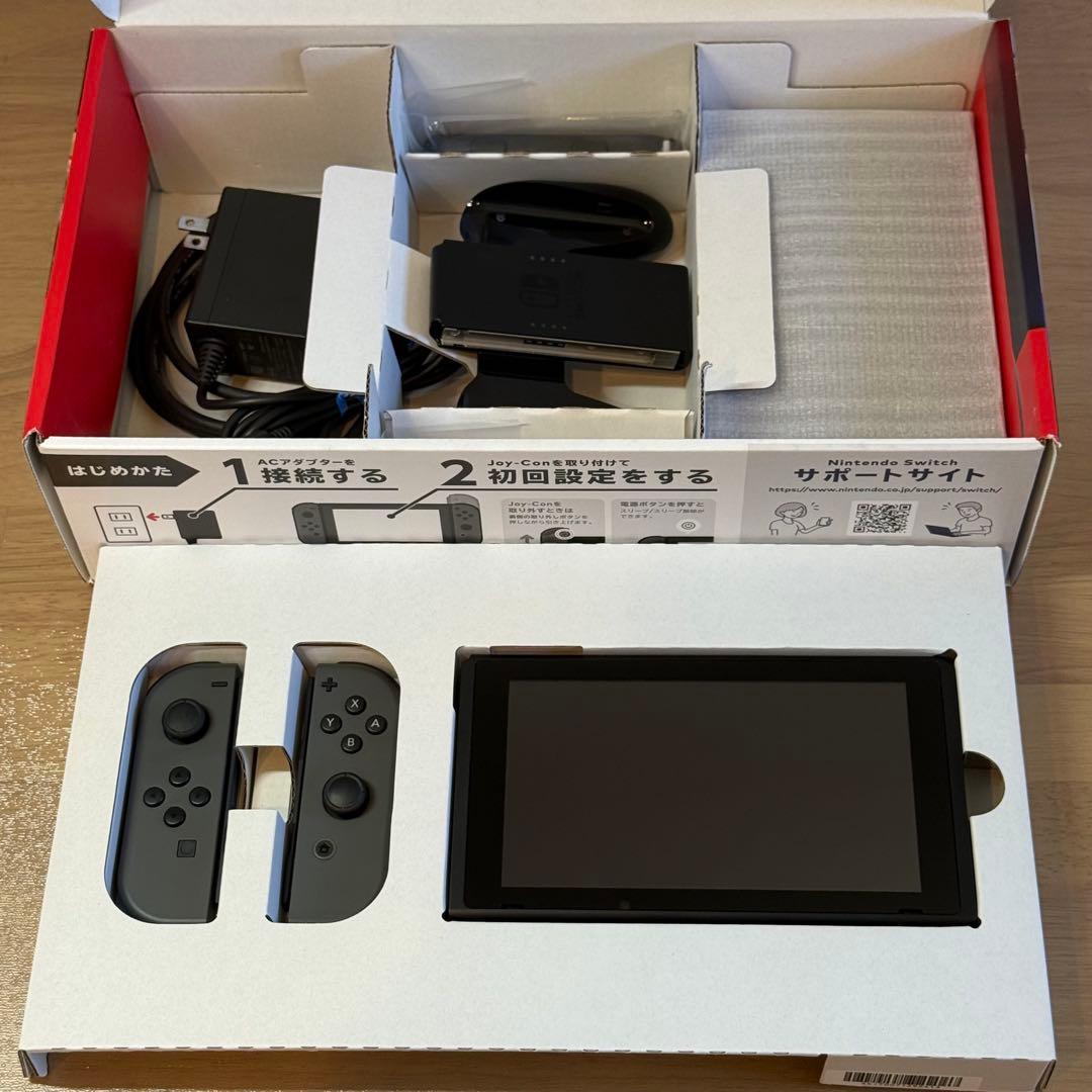 7-193 Switch 本体 バッテリー強化版 グレー 箱付き